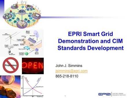 EPRI Smart Grid Demonstration and CIM Standards Development