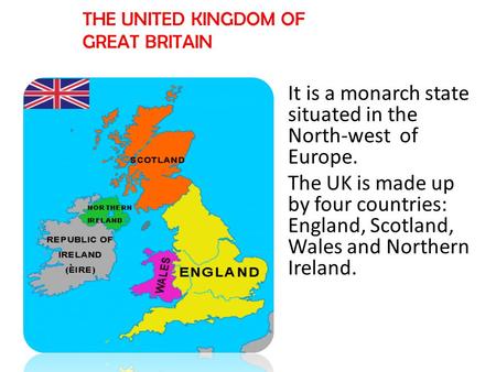 It is a monarch state situated in the North-west of Europe.