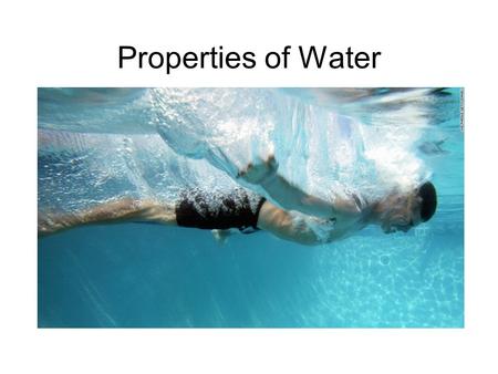 Properties of Water. Water = H 2 O Oxygen and Hydrogen are bonded together by Covalent Bonds O and H share some electrons.