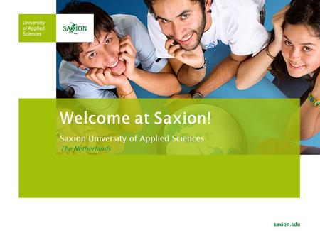 Saxion University of Applied Sciences The Netherlands