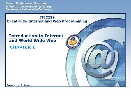 Introduction to Internet and World Wide Web