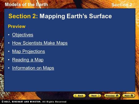 Section 2: Mapping Earth’s Surface