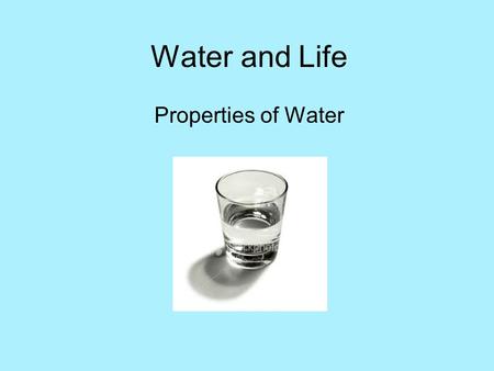 Water and Life Properties of Water. Polarity 1.Draw a Molecule and Label the Charges 2. How do Water Molecules interact or affect one another?