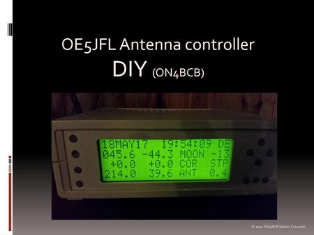 OE5JFL Antenna controller DIY (ON4BCB)