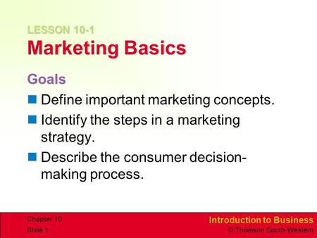 basic business marketing